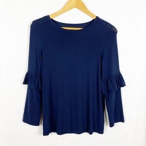 Draper James Ruffle Long Sleeve Top